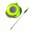 Plato pequeño mini para tirar cebo con estaca para tierra, caja pequeña para tirar cebo con plato para cebo de caña, suministros para equipo de pesca en stock