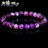 Pulseira de Ágata Multicolorida Disponível 19cm 8mm Vermelho Rosa Lápis Lazúli Ágata Envolvida em Fio Pulseira de Casal Joia para Mão Fábrica Atacado