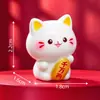 Lindo Lingote Gato de la Suerte Muñeca Linda Casa de Muñecas Accesorios de Decoración DIY Micro Paisaje Coche Escritorio Adornos Pequeños