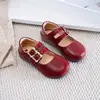 Zapatos de Cuero para Niños 2026 Estilo Nuevo Niñas Primavera y Otoño Estilo Princesa Suela Suave Negro Bebé Zapatos Individuales Mary Jane Zapatos Estilo Británico