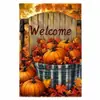 Bandera de Jardín de Halloween Transfronteriza con Estampado de Fantasma y Calabaza Festiva, Bandera de Decoración para Patio Impresa por Ambos Lados, Personalizable