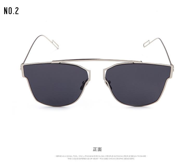 新款 时尚复古太阳眼镜 男女士经典款太阳镜驾驶眼镜 金属墨镜