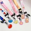 Lanyard de Celular Mais Vendido do Fabricante, Estilo Desenho Animado Dois em Um, Versões Longa e Curta, Corrente de Celular com Alça Longa e Personagens de Desenho Animado
