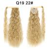 Peruca Rabo de Cavalo Ondulada com Fita Adesiva Mágica Xuchang para Atacado, Cabelo Longo e Cacheado, Estilo Europeu e Americano, com Tranças e Ondas de Lã.
