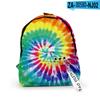 2021 Amazon Transfronterizo Nuevo Tie-Dye Estudiante Diario Impreso en 3D Calle Tela Oxford Mochila Cordón de Moda