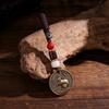 Llavero de Cobre Puro de los Doce Signos del Zodíaco Accesorio para el Interior del Coche Colgante Latón Accesorio Creativo Adorno Auspicioso