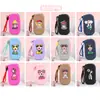 Porta-moedas de Silicone Transfronteiriço, Carteira Pequena Macaron, Bolsa de Armazenamento Portátil para Celular Feminina, Bolsinha Portátil para Fones de Ouvido no Atacado