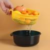 Cesta Drenadora de Arroz de Camada Dupla Espessa Extra Grande, Cesta de Lavagem de Legumes para Cozinha, Cesta de Lavagem de Arroz, Cesta Redonda para Lavagem de Frutas e Legumes