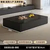 Juego de mesa de centro de cristal y mueble de TV para sala de estar, adecuado para apartamentos pequeños, estilo simple moderno de lujo ligero, mesa de centro de pie con cajones