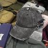 Gorra de béisbol con diseño de letras rasgadas, estilo retro americano, nueva moda urbana, gorra con visera personalizada para hombres y mujeres, 2024