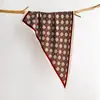 Primavera 2026 Nuevo Estilo Vintage Versátil Bufanda de Abrigo para Mujer Estilo Francés Pañuelo Triangular Multifuncional Pañuelo de Seda