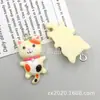 Colgante de Resina de Gatito Mini Lindo y Lindo Colgante Pendiente Hecho a Mano DIY Pendientes Collar Llavero Accesorios de Joyería