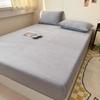 Simples Cor Sólida Classe A Leite Veludo Único Produto Capa de Cama Colchão Capa Protetora Outono e Inverno Quente Pelúcia Colcha Quente Pessoa Única