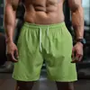 Shorts de Malha de Secagem Rápida Masculino Treinamento Fitness Shorts de Basquete Americano Corrida Comprimento Médio Soltos Shorts Esportivos Estilo Verão Masculino
