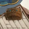 Peine Mini Portátil para Niños con Logo Personalizado de Sándalo Verde y los Doce Signos del Zodiaco, con Dientes Finos para Alisar el Cabello, Peine de Regalo