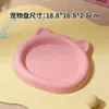 Nova Tigela para Gato Estilo Orelha de Gato Grau Alimentício Antiderrapante Alimentador para Pet Gato Cachorro Universal Antiderrapante Alimentação Tigela para Pet