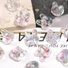 Cuentas Acrílicas Transparentes Nuevas Transfronterizas Gradiente Cuentas de Conejo Estéreo Pulsera DIY Hecha a Mano Pulsera Cuentas Sueltas