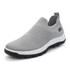 Sapatos Masculinos Transfronteiriços 2025 Primavera Novo Estilo Tecido Fly Solado Macio Respirável Slip-On Moda Casual Sapatos Casuais Masculinos