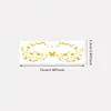 Pegatinas de tatuaje de maquillaje facial de oro de alta gama europeas y americanas transfronterizas, pegatinas de tatuaje temporal de maquillaje facial con purpurina para fiesta de lámina dorada