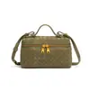 Bolso de mano tejido para mujer de venta caliente para otoño e invierno, bolso caja retro de gamuza mate, bolso cuadrado pequeño de hombro cruzado de moda