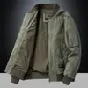 Chaqueta de Béisbol Estilo Retro Americano Nueva para Hombre, Chaqueta de Piloto Otoño e Invierno, Top Casual de Trabajo para Hombre