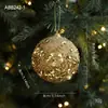 Nuevos Adornos de Bola de Navidad de Espuma Dorada con Purpurina y Lentejuelas para Decoración del Árbol de Navidad