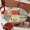 Mantel Redondo Estilo Americano, Impermeable, Resistente al Aceite, Resistente al Calor, Protector de Mesa, Nuevo Modelo 2025, Mantel Redondo de Lujo Ligero de Gama Alta