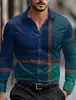 2026 Nueva Moda Transfronteriza para Hombre Camisa de Manga Larga Primavera y Otoño, Camisa Casual de Bloques de Color