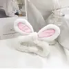 Linda Diadema de Orejas de Conejo 3D para Lavarse la Cara, Accesorio Coreano para el Cabello