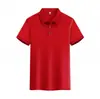Camisa tipo polo de verano lisa con cuello de fábrica, restaurante, corporativa, manga corta, ropa de trabajo con logo estampado en el pecho, uniforme de grupo