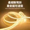 Tira de Luz COB 220V Exterior Impermeable 110V Interior Luz de Ambiente Integrada Luz Lineal Luz Decorativa LED Accesorios de Iluminación Zhongshan