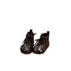Botas de Motocicleta Retrô Estilo Coreano para Crianças Primavera Outono Novidades Botas de Couro com Zíper Lateral para Meninas Sola Macia Botas Curtas Estilosas Versáteis