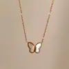 Collar de Acero de Titanio Dorado Pequeño Cuadrado Ladrillo para Mujer Lujo Accesible Nicho 2025 Nuevo Accesorios Decorativos para Suéter de Gama Alta