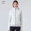 Chaqueta Deportiva Gruesa y Cálida con Capucha Sca para Mujer, Chaqueta de Fitness para Yoga y Entrenamiento al Aire Libre Dj028