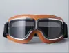 Espelho de Guidão de Motocicleta Óculos Retro Estilo Harley à Prova de Vento Areia Veículo Elétrico Capacete Meio Capacete Respirável e Seguro