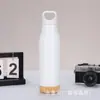 ¡Guau, Nueva Botella Deportiva con Asa Inferior de Corcho, Termo Sencillo de Acero Inoxidable 304, Botella Pequeña Portátil para Exteriores