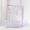 Envío Gratis A5 Transparente Hojas Sueltas Manual Multifuncional Bolsa con Cremallera Libro de Hojas Sueltas Simple Cubierta Suave de PVC Reemplazable
