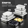 Caja Conservadora de Acero Inoxidable 304, Lonchera con Tapa para Trabajadores de Oficina, Caja Bento de Gran Capacidad, Caja Sellada de Acero Inoxidable de Grado Alimenticio