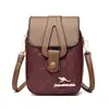 Bolsas de Dropshipping para Mujer 2025 Nueva Bolsa para Teléfono Móvil Bolso Cruzado Pequeño para Mujer Bolso de Madre Billetera Vertical para Monedas para Mujer