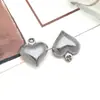 Pingente de Fruta Coração de Anjo Oco Eletrodepositado a Vácuo em Aço Inoxidável Chaveiro DIY Pingente de Bolsa Acessório