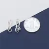 Prata de lei S925 prata tailandesa com fivela de anel fivela de ponto de interrogação fivela de conexão de pulseira material de corda trançada manual DIY fivela de cauda de colar