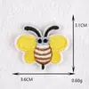 Novo Patch de Bordado Autoadesivo Abelha Morango Patch DIY Adesivo de Tecido Adesivo para Roupas Bagagem Planejador
