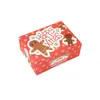 Impermeable Aceite Lindo Set Navideño Hombre de Jengibre Caja de Empaque para Hornear Galletas Bolsa de Regalo
