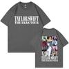 Camiseta con estampado divertido para estación independiente de Amazon TAYLOR SWIFT Hombres y mujeres europeos y americanos casual manga corta venta al por mayor
