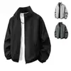 Chaqueta Casual con Cuello Alto de Marca de Moda Transfronteriza Primavera y Otoño para Hombre, Abrigo de Trabajo Impermeable Holgado para Exteriores