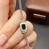 Pulseira de Escapolita Natural para Mulheres Acessórios Nicho Sensação de Alto Padrão Joias de Prata Esterlina 925 4*6 Venda Direta da Fábrica de Joias