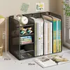Caixa de armazenamento de mesa estante de livros para estudantes suporte para livros estante de grande capacidade porta-lápis de papelaria para mesa de escritório