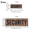 Velcro Transfronterizo Grande Personal de Seguridad Inglés Parche de Tela Bordado Insignia Decorativa Trasera Parche Transfronterizo