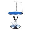 Mesa de belleza para mascotas Mesa de estilismo para bañar, secar y esquilar perro mesa elevadora hidráulica mesa redonda para perro soporte de brazo