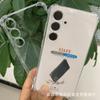 Para capa de celular Samsung S25 transparente S25U airbag de quatro cantos anti-queda S24FE grossa S23 capa protetora S24U